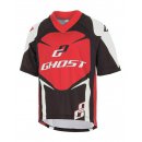 Ghost Kinder MTB Jersey Short Kurzarmtrikot - black/red