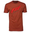 Fly Racing T-Shirt Stock brick-heather 2015