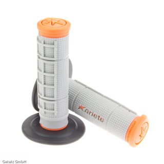 Ariete Griffgummi (Paar) MX TRINITY 125mm/grau-orange-schwarz