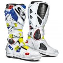 Sidi Crossfire 2 Boots SRS White Blue Yellow Fluo