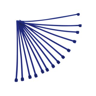  Kabelbinder 3,6 x 180 mm Set 100 Stück Blau