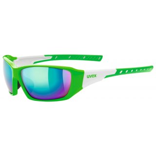 Uvex Sportstyle 219 Sonnenbrille Green White Mirrored