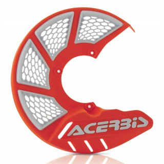 Acerbis Bremsscheibenabdeckung X-BRAKE VENTED vorne orange-weiss