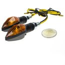 SHINYO Blinker ROCK, schwarz, gelbes Glas, 12V / 6 Watt...