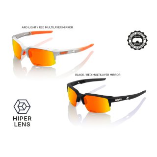 100% Speedcoupe - HD Red Multilayer - Hiper Lense  MTB Fahrradbrille