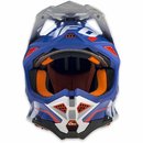 UFO Diamond Motocross / Enduro Helm Blue Red White 2018