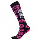 ONEAL PRO MX SOCK XOXO BLACK/PINK (ONE SIZE)
