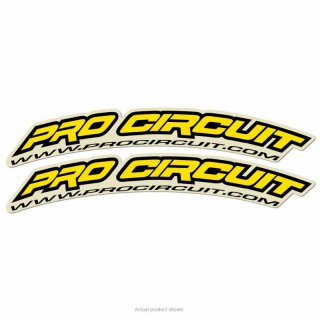 Pro Circuit Kotflügel Sticker gelb