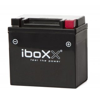 Iboxx Motorrad Gel Batterie YTX9-BS, 12 Volt, 8 Ah, komplett geschlossen