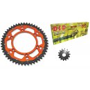 Factory Stahl Alu/DID 520 VX2 Kettenkit Orange KTM SX/...