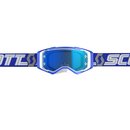 SCOTT Prospect white/blue / electric blue chrome works 2019
