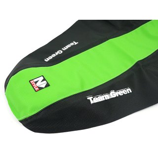 Kawasaki TEAM GREEN Sitzbezug Schwarz/Grün Kx 450 19-