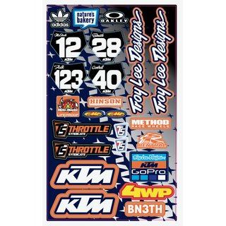 KTM TLD Universal Stickerkit