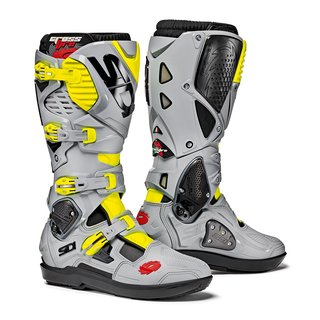 Sidi Crossfire 3 Boots SRS Yellow Fluo Grey