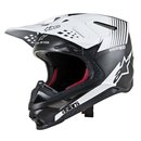 Alpinestars Supertech Helm M10 Carbon Dyno Black White