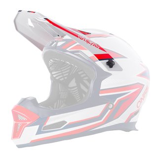 Oneal Spare Visor FURY Helmet RAPID silver/red