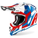   Airoh Aviator Ace MX / Enduro Helm Tric Blue Red