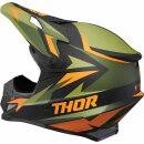 Thor Sector MX Helm Warship Green Orange 2021