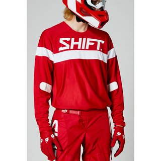 Shift MX Jersey 2021 White Label Haut Red