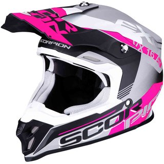 Scorpion VX-16 Air Arhus Motocross Helm Pink