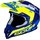 Scorpion VX-16 Air Arhus Motocross Helm Blau Gelb Weiss