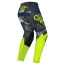 ONeal ELEMENT Youth Pants CAMO V.22 gray/neon yellow