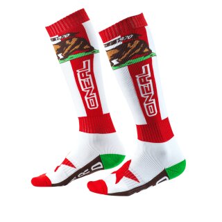 ONeal PRO MX Sock CALIFORNIA red/white/brown