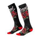 ONeal PRO MX Sock ROSES black/red