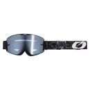 ONeal B-20 Goggle STRAIN V.22 black/white - silver mirror