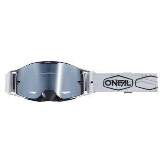 ONeal B-30 Goggle HEXX V.22 black/white - silver mirror