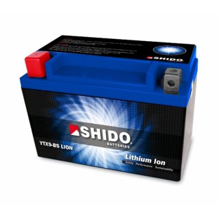 SHIDO Batterie YTX9-BS LI-ION